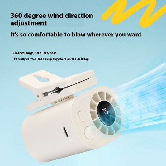 High-Speed Mini Clip Fan for Desktop & Outdoor Use